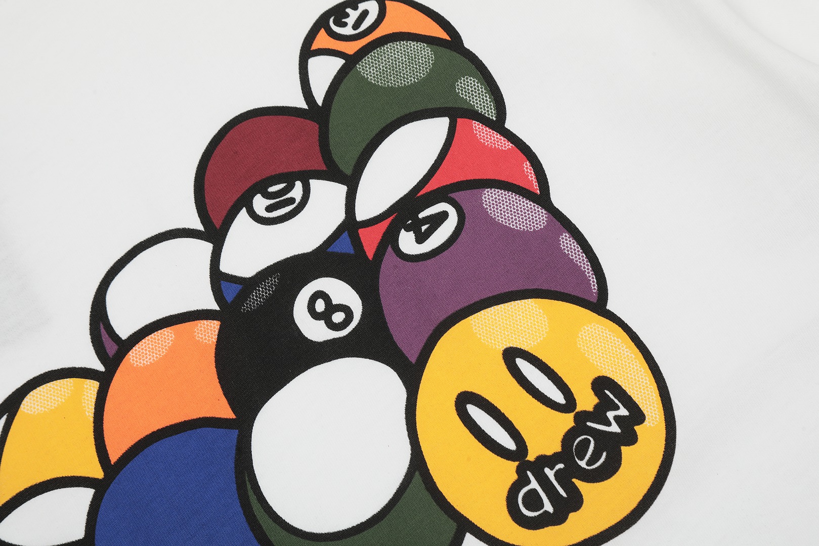 Drew house 笑脸 25ss 桌球涂鸦短袖