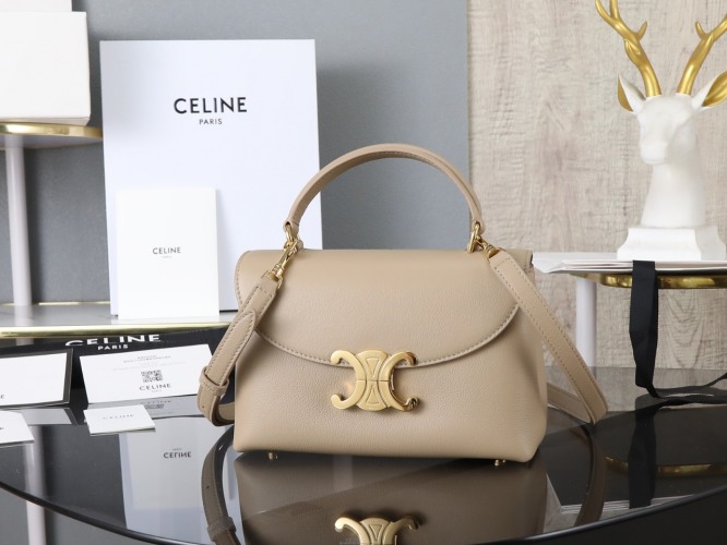 Celine Triomphe Bag in Smooth Calfskin with Adjustable Strap 1 Celine Triomphe Bag in Smooth Calfskin with Adjustable Strap
