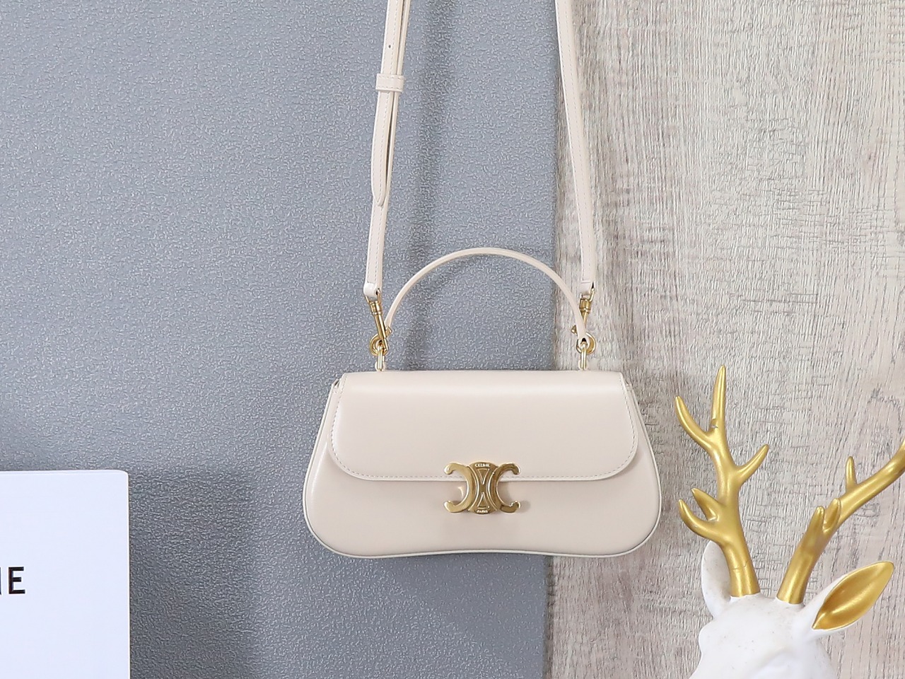 CELINE Lola Bag in Glossy Calfskin - Versatile Crossbody & Shoulder Bag