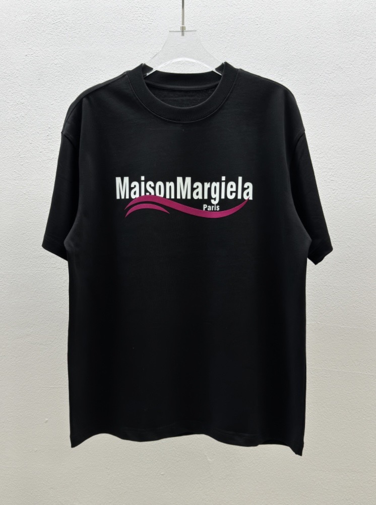 Maison Margiela Kleding T-Shirt Mode replica
 Zwart Wit Katoen Korte mouw