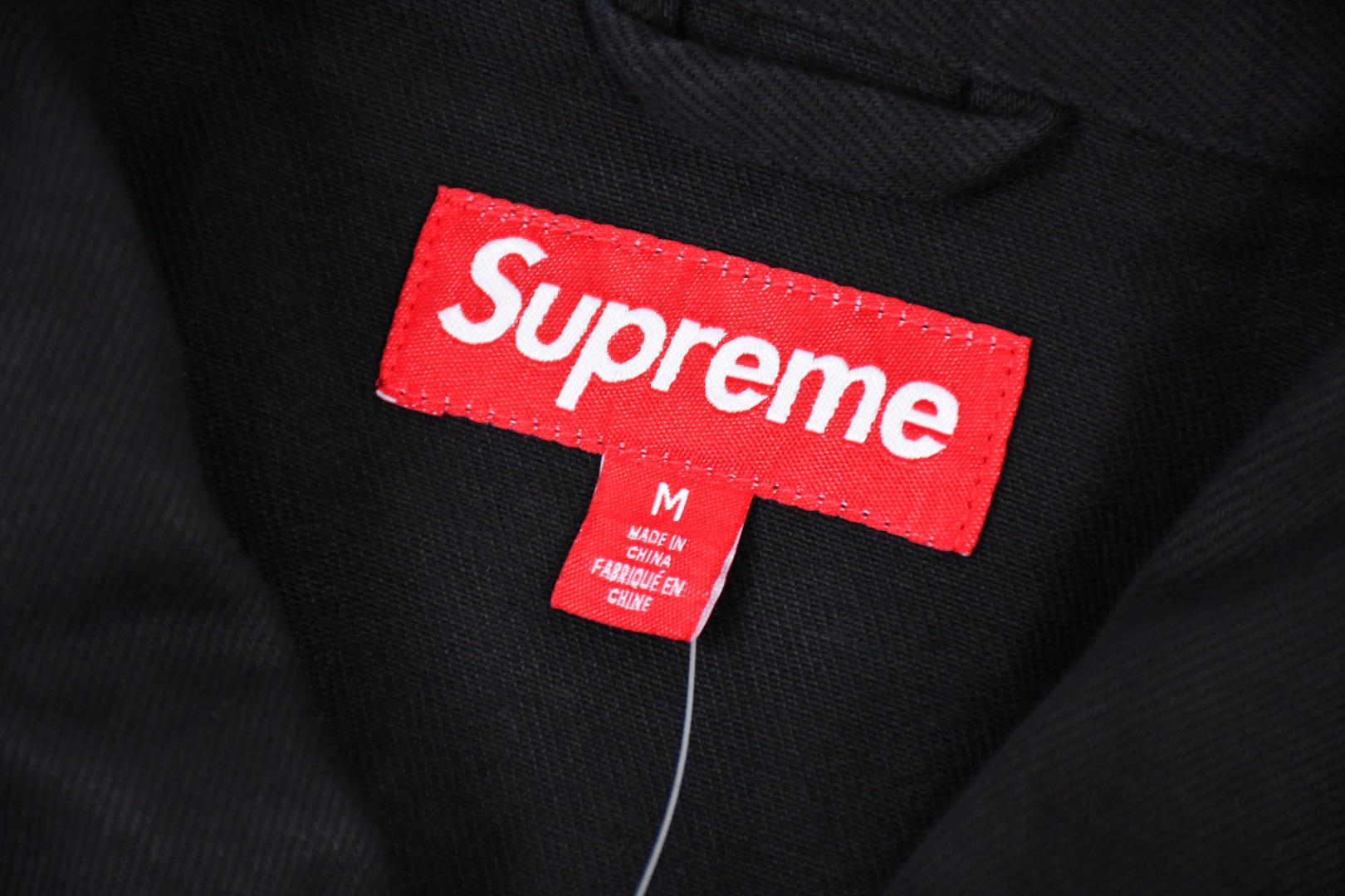 Supreme 24s CACKED COACHES JACKET: Premium Cotton, Embroidered, Black/Bolange, S-XL - 图片 6