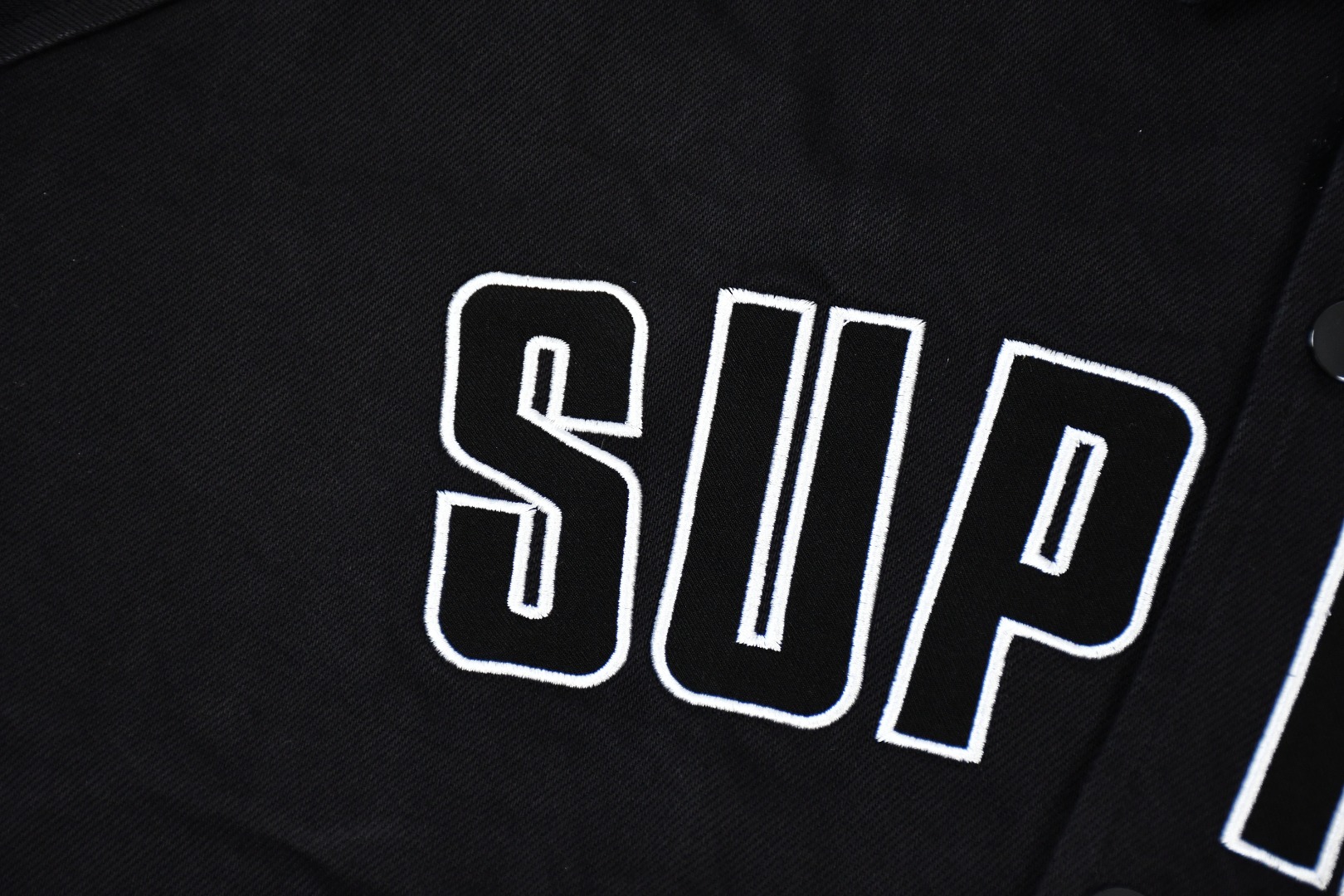 Supreme 24s CACKED COACHES JACKET: Premium Cotton, Embroidered, Black/Bolange, S-XL - 图片 8