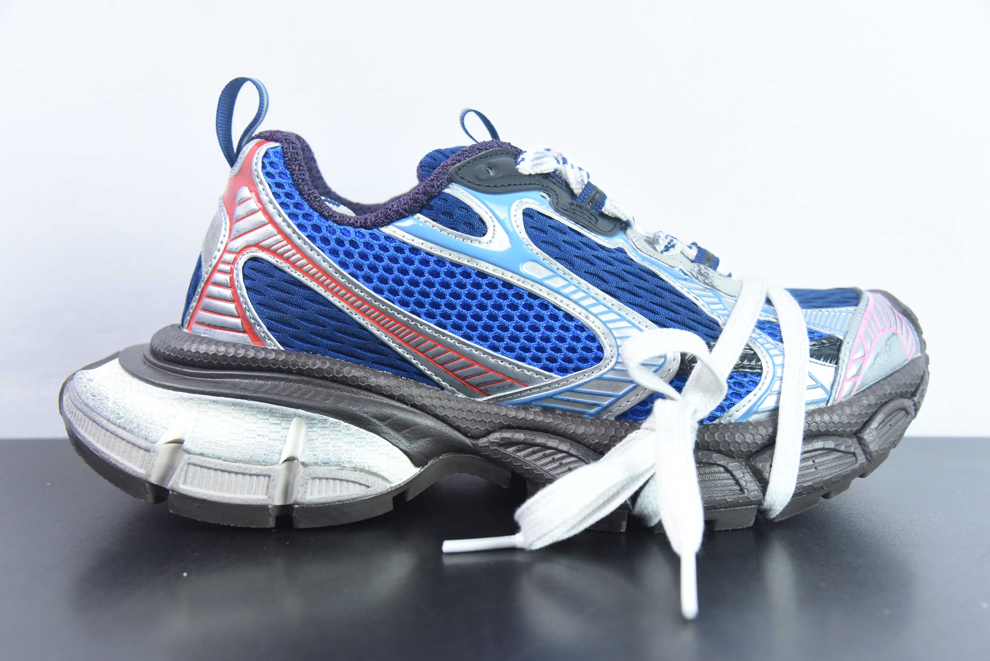 EDV73882355 Balenciaga BALENCIAGA 3XL Zapatillas de deporte 3+ series de caña baja, retro, suela ancha, estilo abuelo, …
