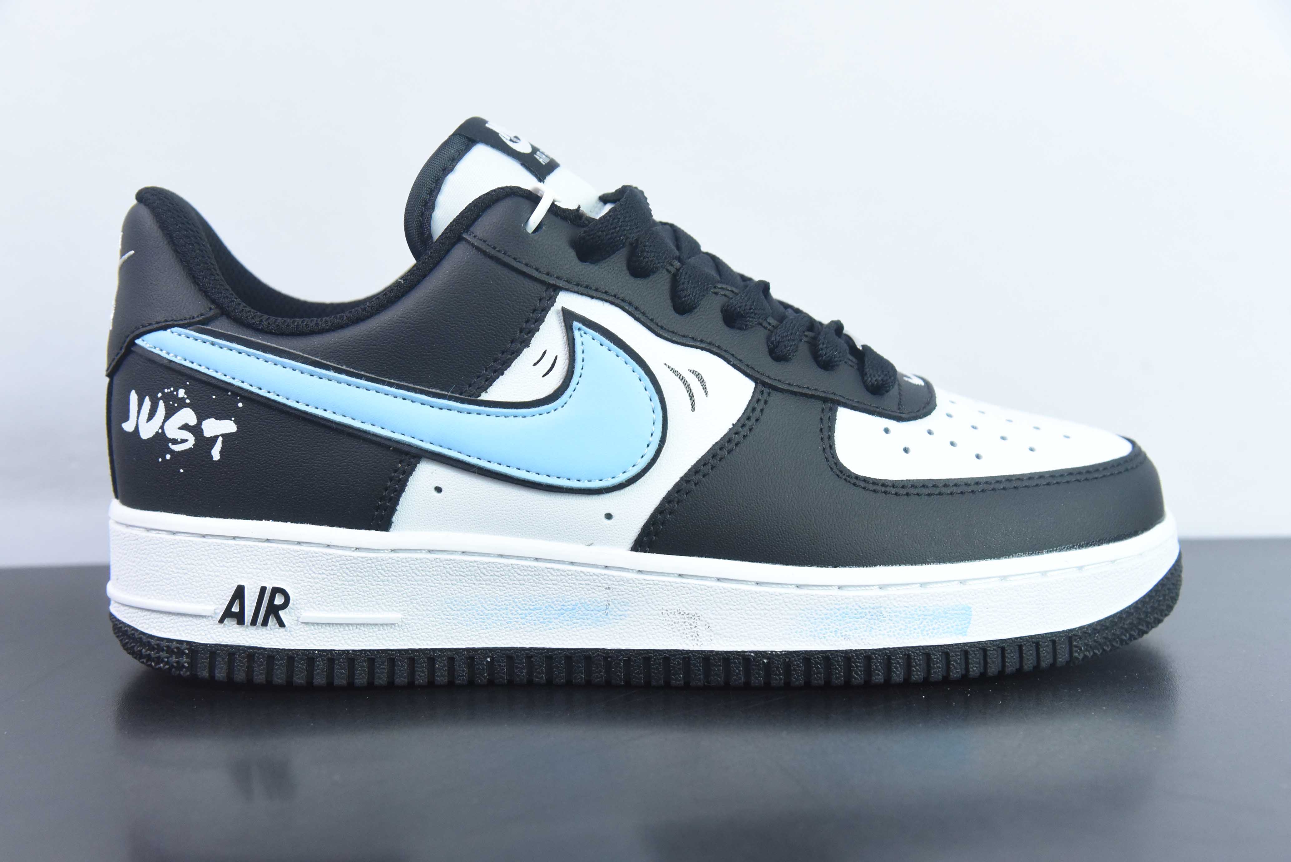 VAT67300637 Nike Air Force 1 Low "Panda" personalización creativa de estilo bidimensional, zapatillas de skat…