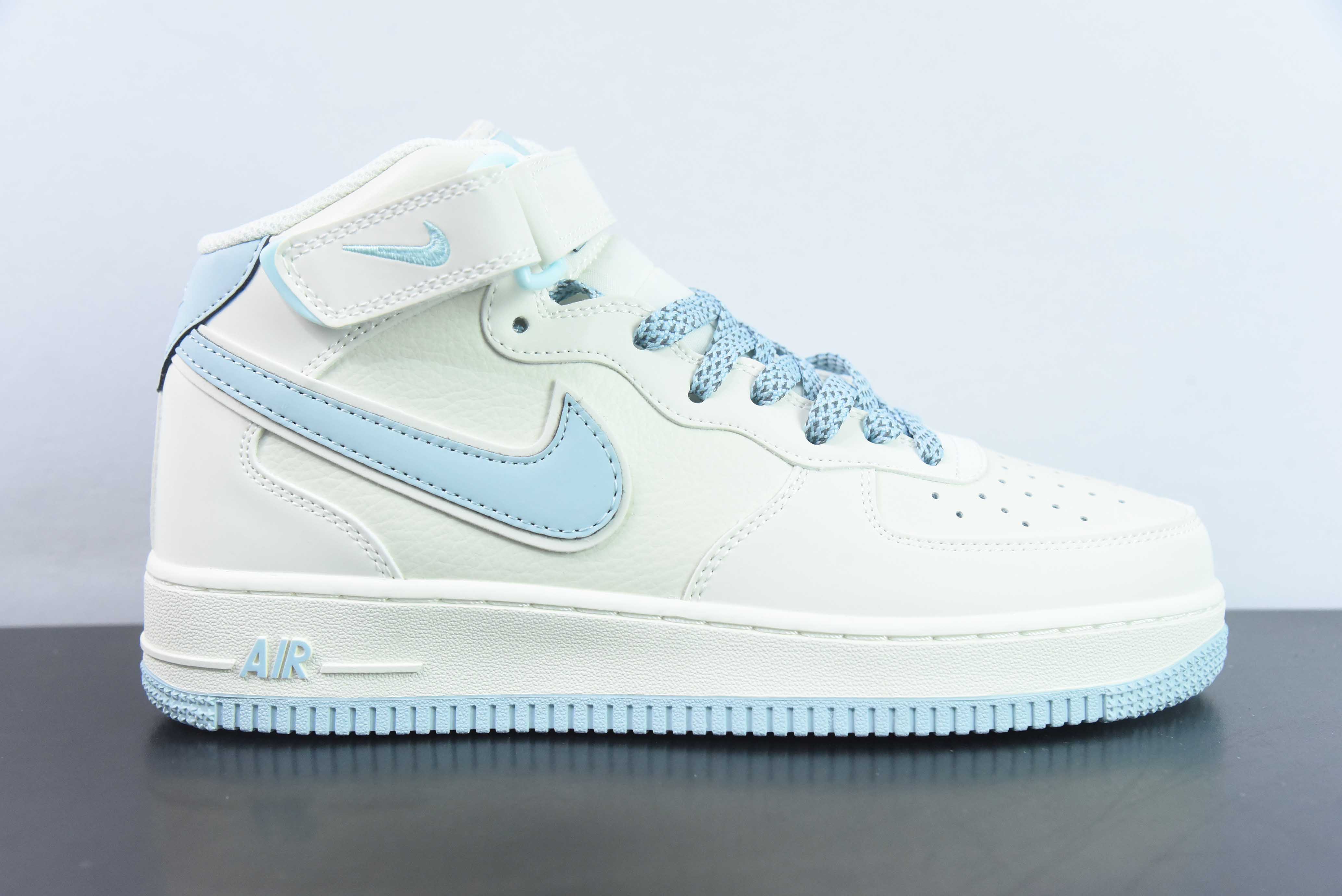 [Air Force Series]Nk Air Force 1 07 Mid Milan Hook Gypsophila Air Force One Mi