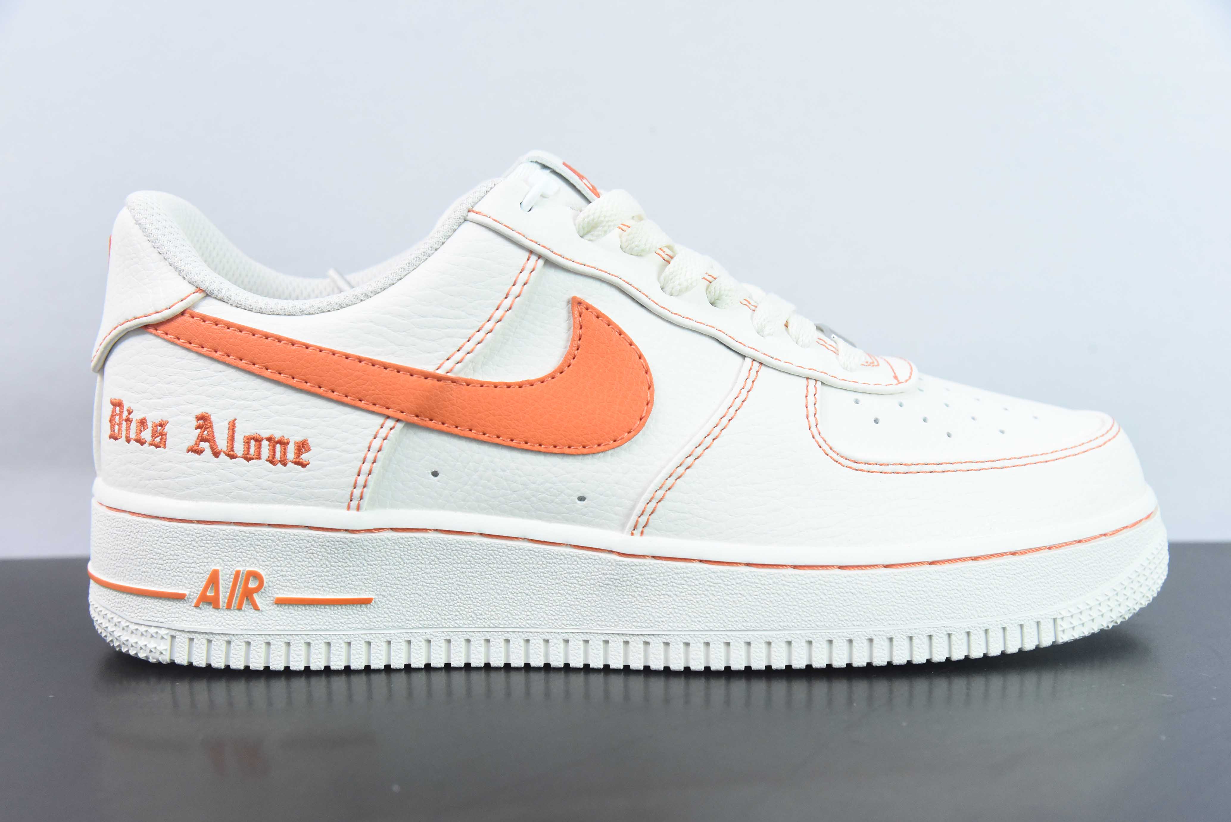 HAX49518231 Vlone x Nk Air Force 1'07 Low edición conjunta blanco y naranja, zapatillas de skate de ocio depo…