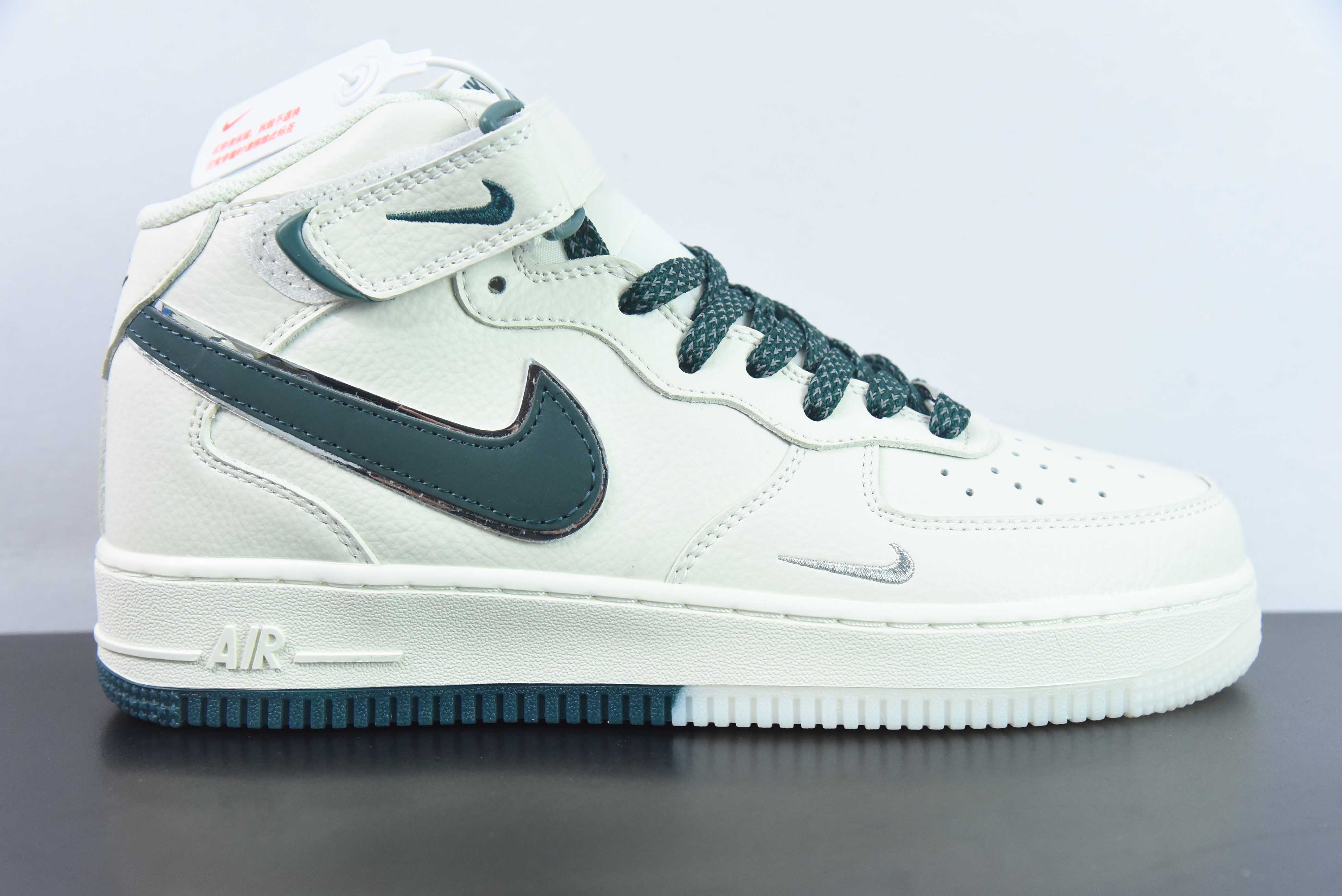 [Air Force Series]Nk Air Force 1 07 Mid Mid-green dual tone sole Starry Sky Ai