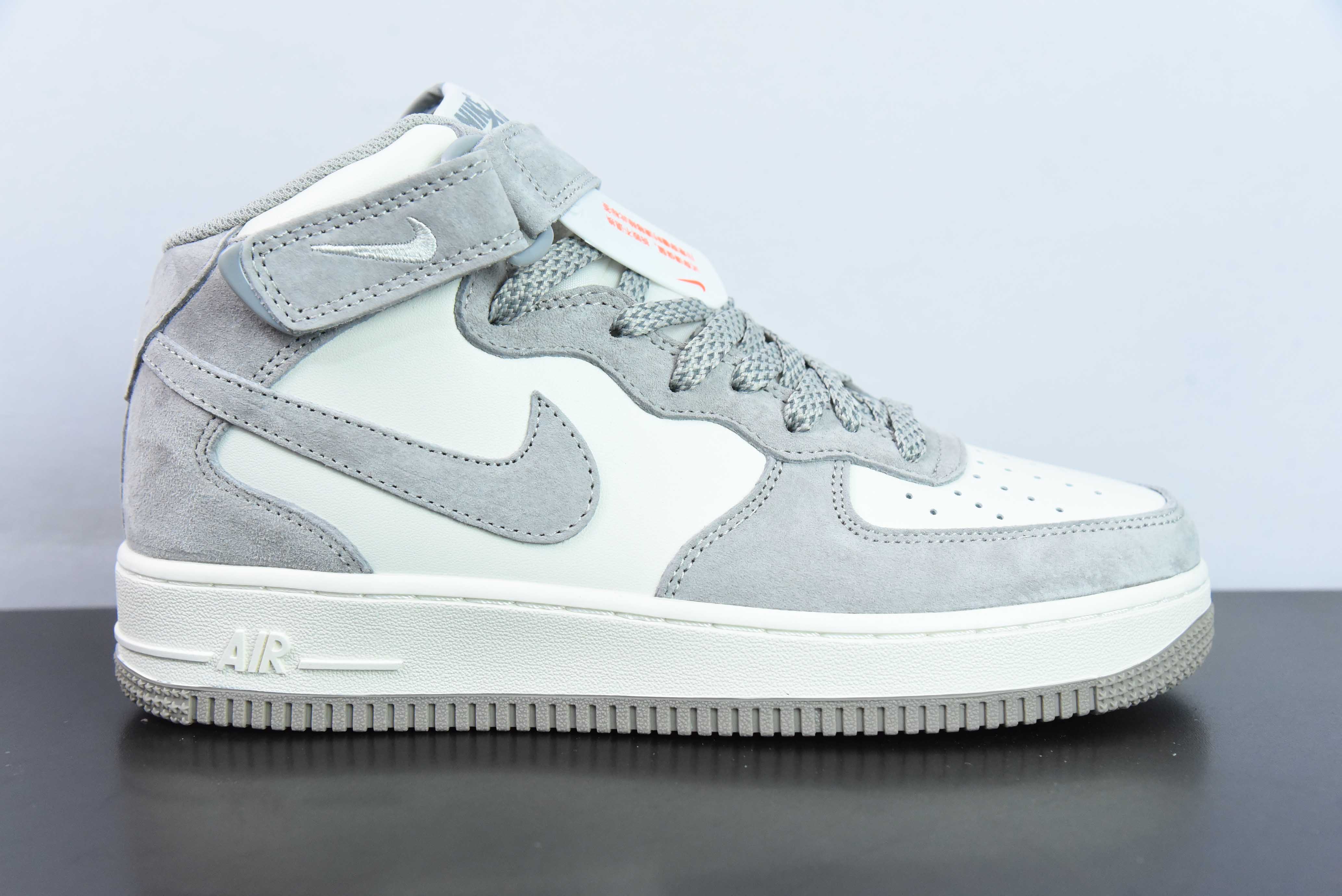[Air Force Series]Nk Air Force 1 07 Mid Beige Air Force One Mid-Top Casual Sne