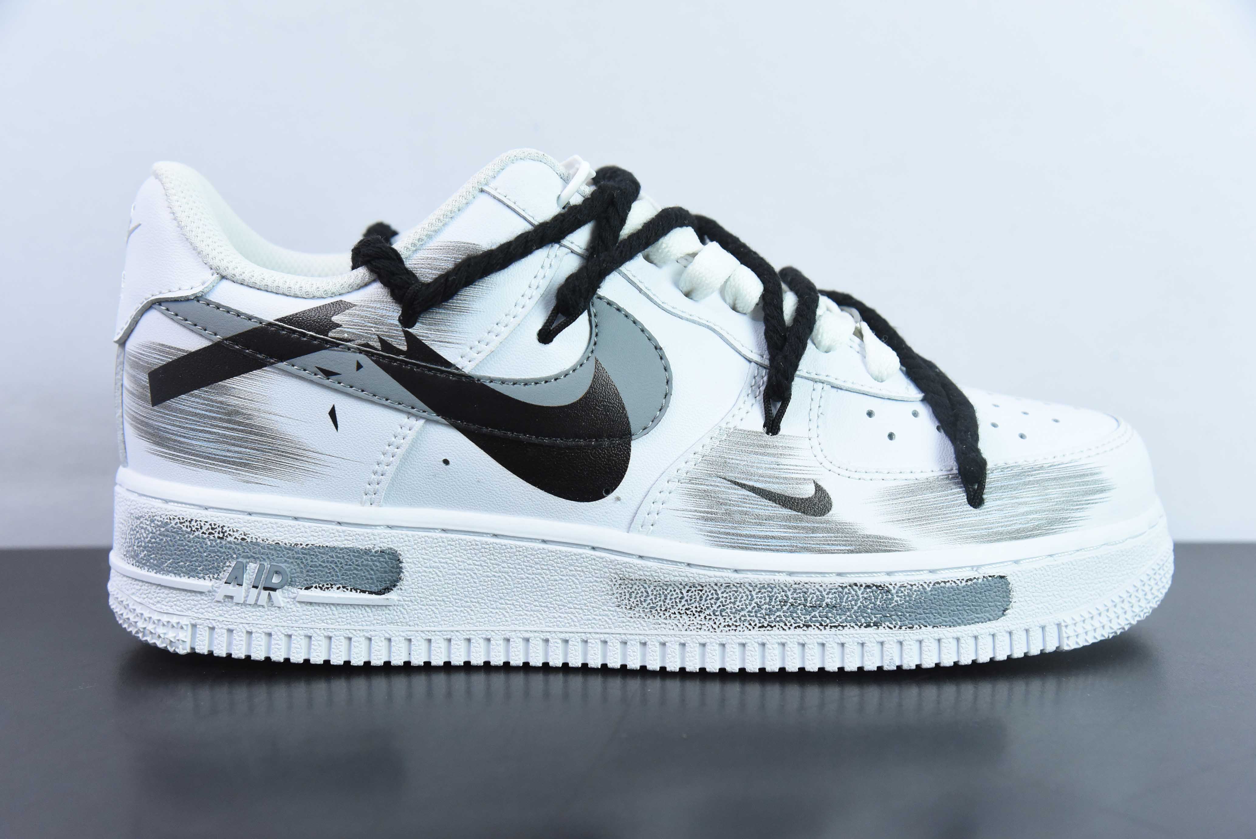 [Air Force Series]Nk Air Force 1 07 Low Two-dimensional Theme Inkjet Broken Ho