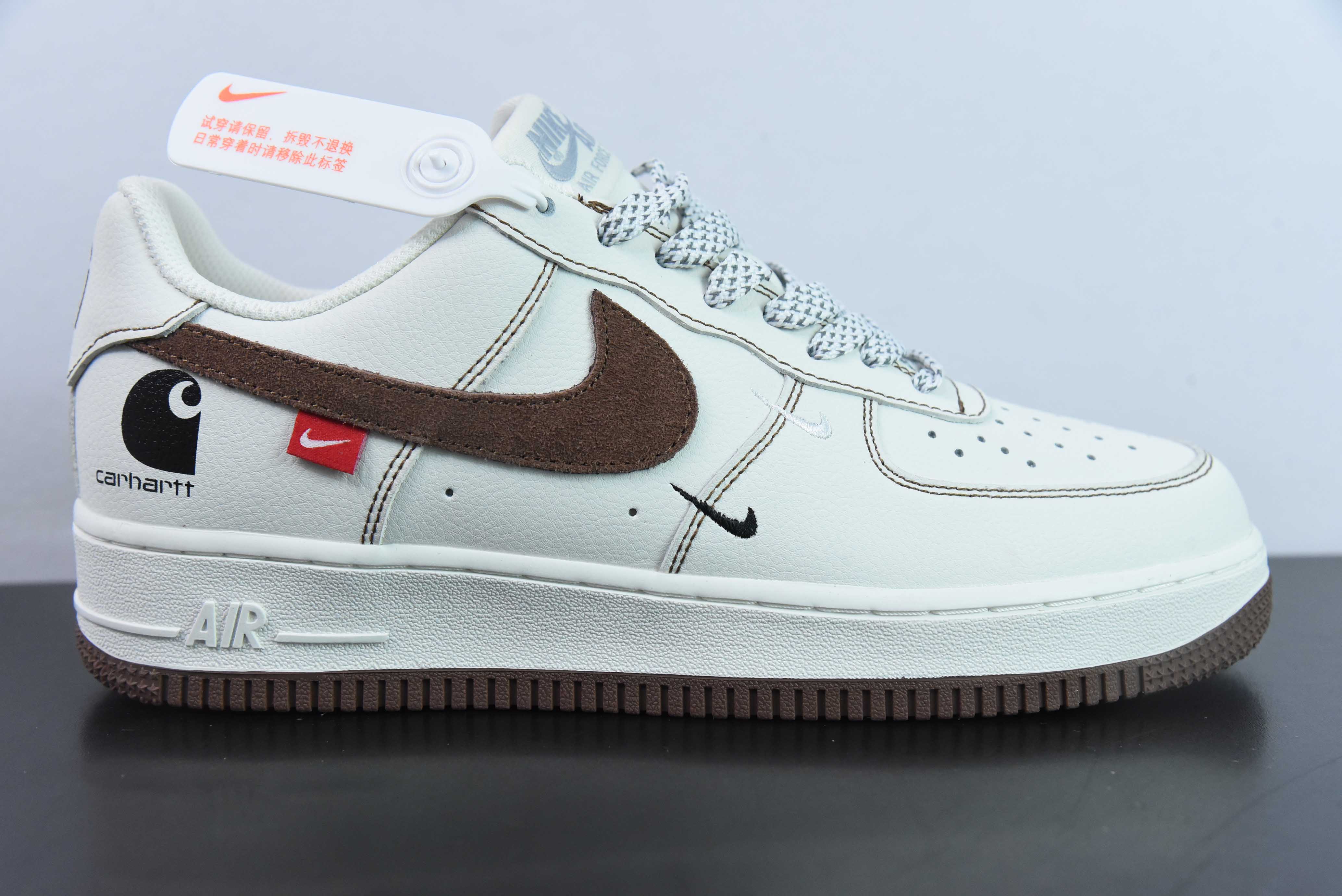 [Air Force Series]Nike Air Force 1 AF1 Air Force OneLow cut White Brown Choco