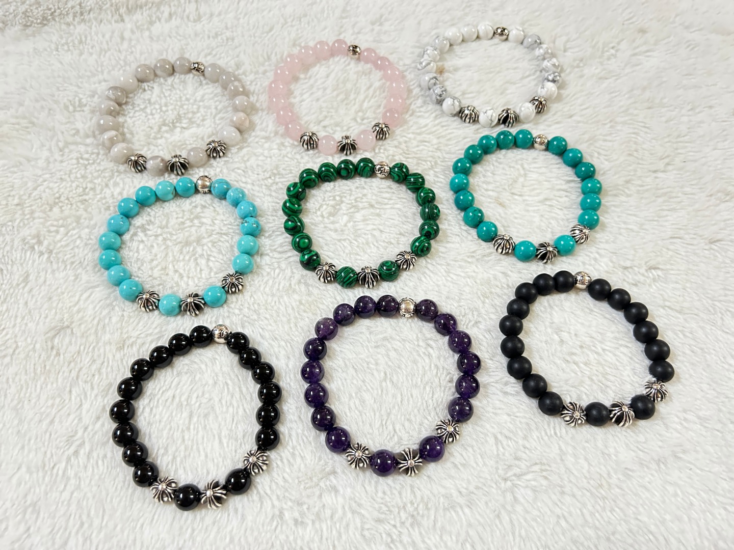 Chrome Hearts chrome herats 克罗心 4配件10M珠手链 颜色齐全 支持定制长度