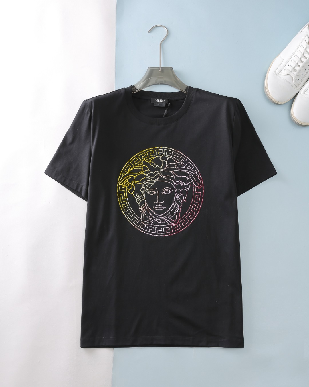 Abbigliamento T-Shirt Uomini Cotone Lavorazione a maglia Collezione Primavera/Estate Medusa Maniche corte