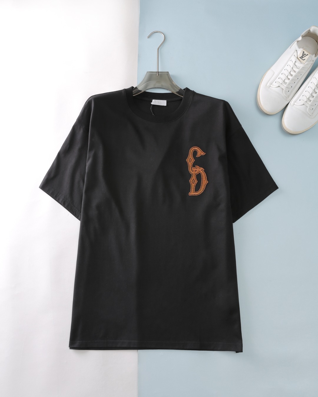 Abbigliamento T-Shirt Migliore replica di lusso
 Ricamo Unisex Uomini Cotone Collezione Primavera/Estate Fashion Maniche corte