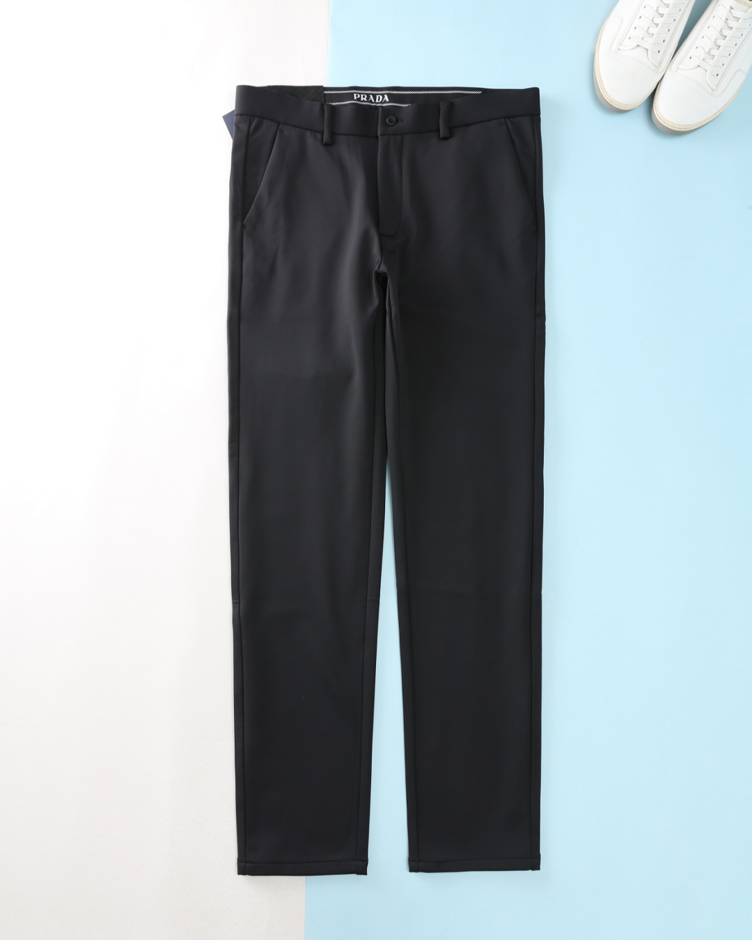 Prada Clothing Pants & Trousers Men Cotton Spandex Fall/Winter Collection Fashion Casual