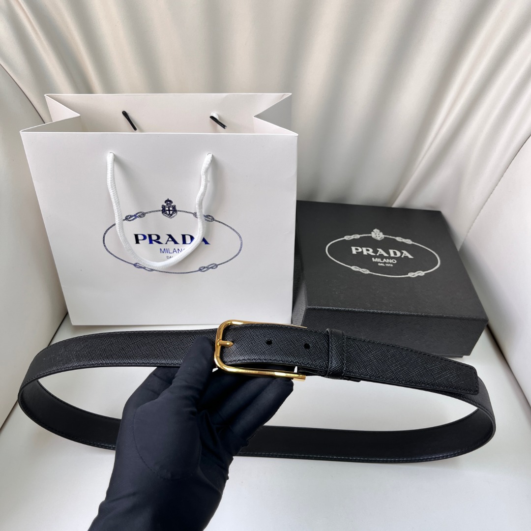 Prada Saffiano Leather Belt with Gold Buckle | Minimalist Style 2 o 1hqhanq0pvm4u3q30g106t7rr3c