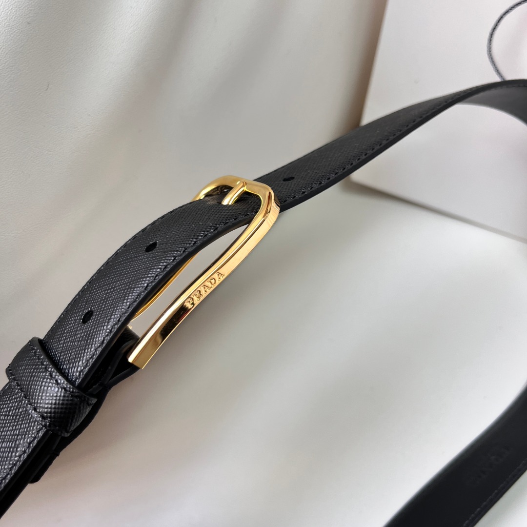Prada Saffiano Leather Belt with Gold Buckle | Minimalist Style 3 o 1hqhanq0qb9gg5218hq2h21s803d