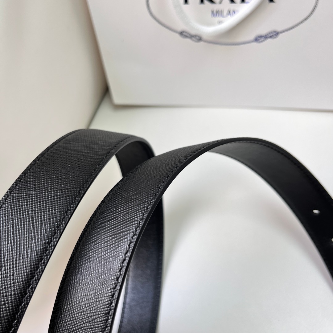 Prada Saffiano Leather Belt with Gold Buckle | Minimalist Style 9 o 1hqhanq0rm4g142p1or51ns112443j