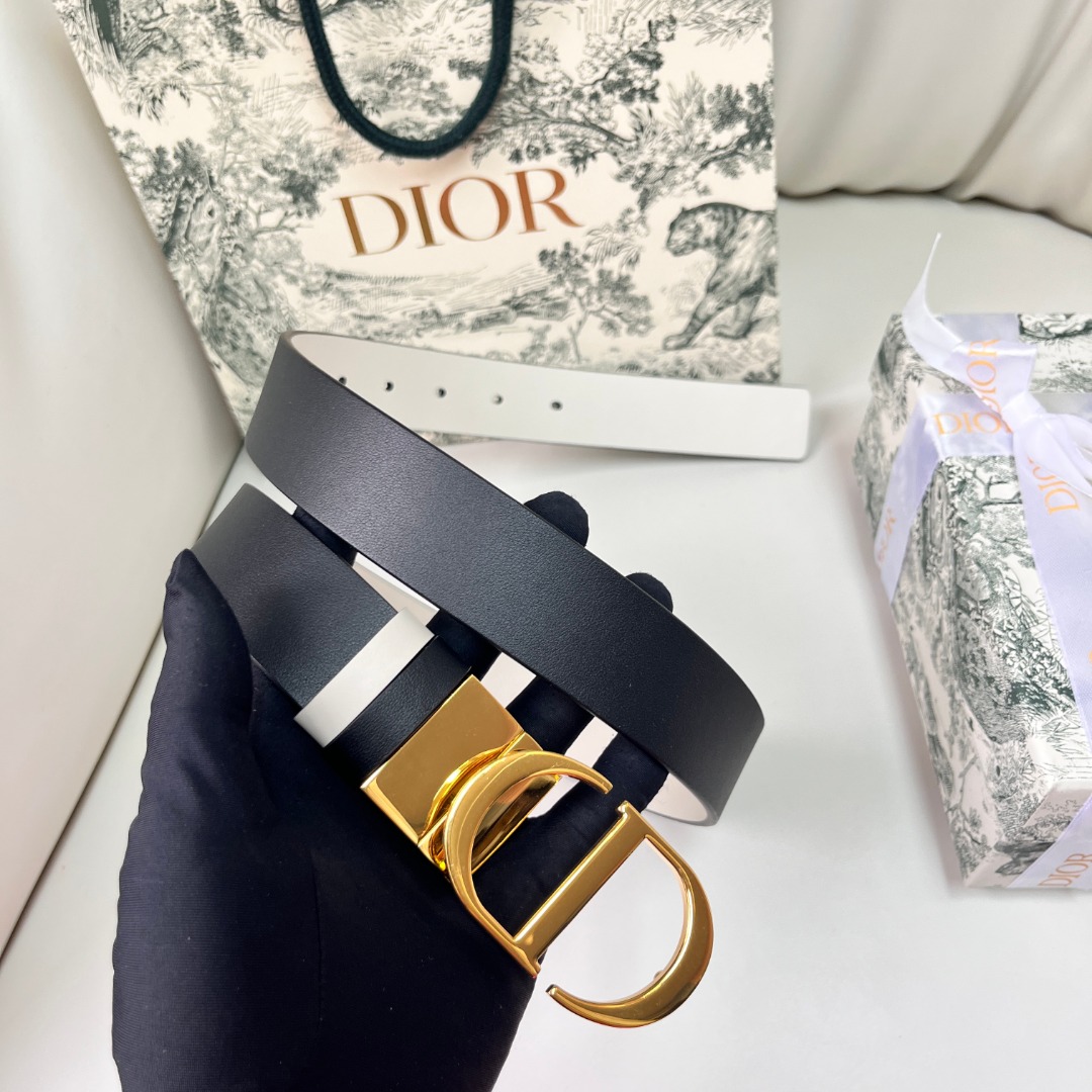 חגורת Dior עור נוסף 3.0 ס"מ עור נשי/גברי מעור נחושת זהב 10 o 1i0q84atls5s14j2e9pifmus948