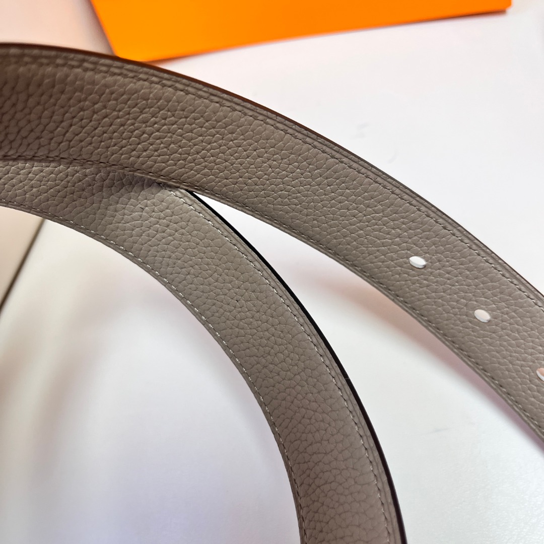 Hermes Classic Reversible Leather Belt, 3.2cm Width, Full Steel Buckle 10 o 1i504bbkm111s4tg100q6kb9gt3p