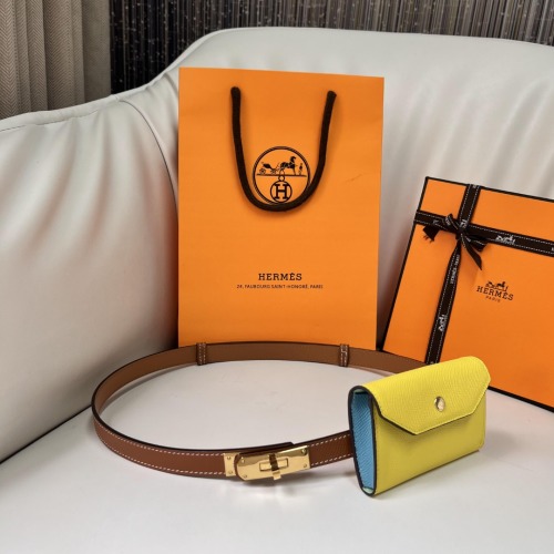 Hermes Kelly Pocket 18 Belt - Authentic Leather & Steel Buckle 1 Hermes Kelly Pocket 18 Belt - Authentic Leather & Steel Buckle