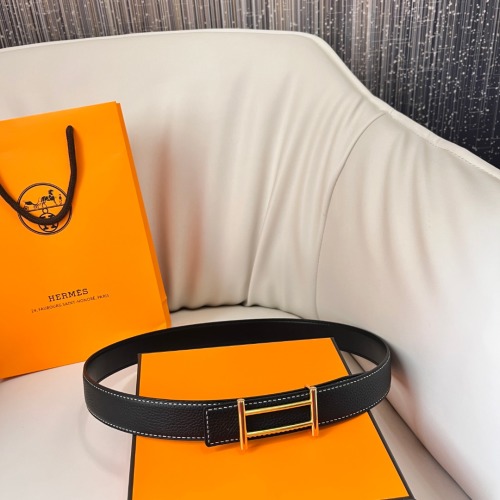 Hermes Leather Belt, H Buckle, 3.2cm Width - Luxurious Style and Craftsmanship 1 Hermes Leather Belt, H Buckle, 3.2cm Width - Luxurious Style and Craftsmanship