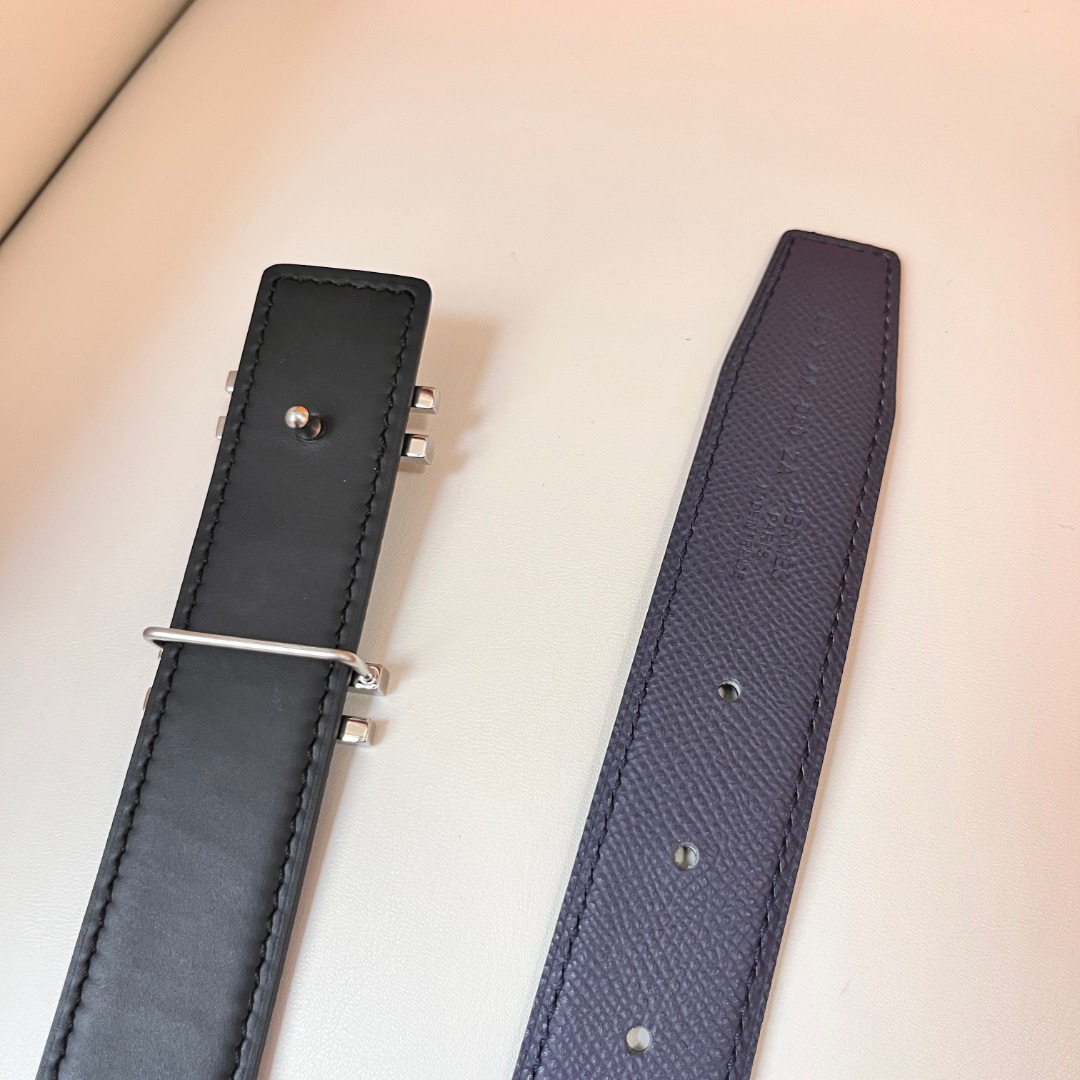 Hermes Reversible Leather Belt with H Buckle, 3.2cm Width 4 o 1i6oqd31ifk1tck16io1lcun3o4l