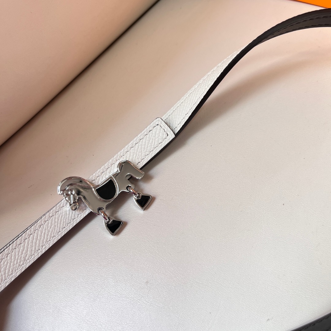 Hermes Reversible Leather Belt with Horse Buckle - Swift & Epsom Calfskin 3 o 1ib18amnmmknd131fc9jbqnd6e