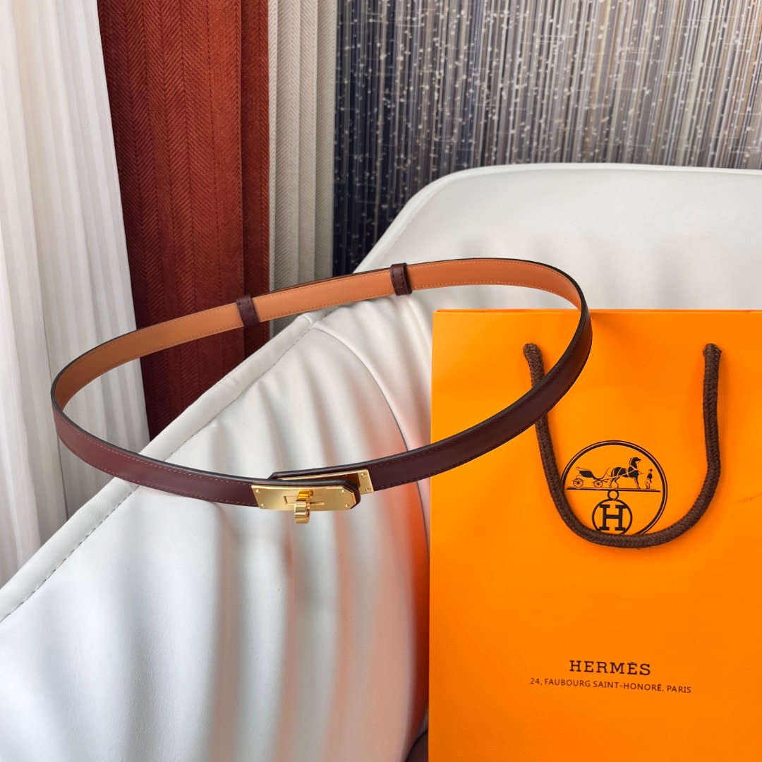 Hermes Kelly 18 Belt with Gold Buckle - Adjustable Size, Premium Quality 6 o 1ib18r5hno3722i3aff7objj2t