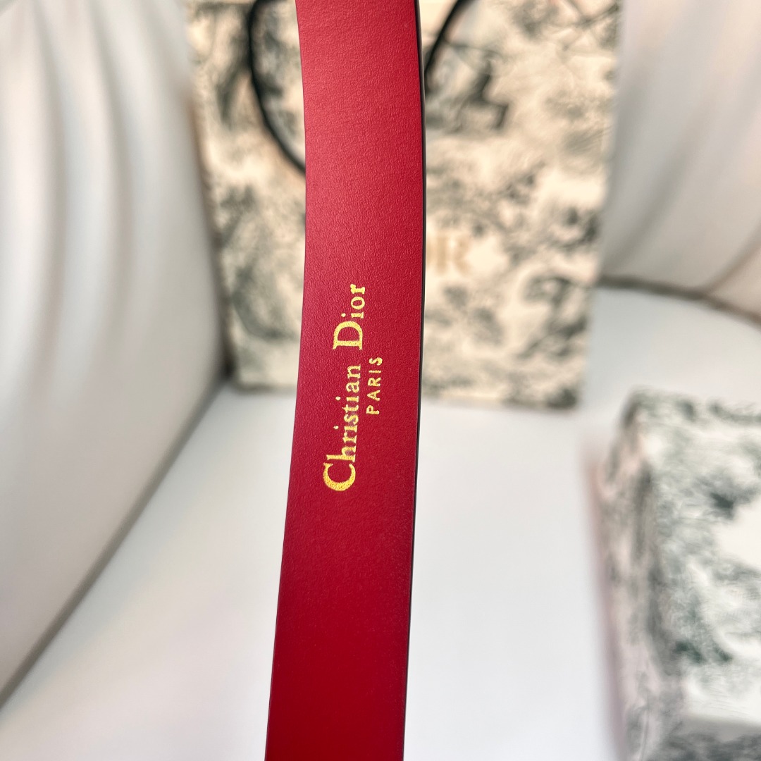 DIOR Red Leather Belt with Enamel Buckle - Elegant and Stylish 5 o 1ickqpbm03ci9q81r2fvjqh4b2t