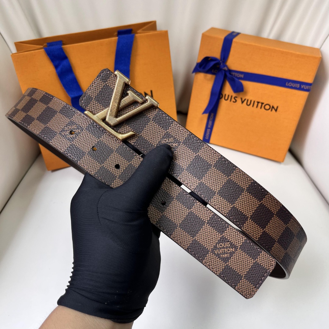 Louis Vuitton Damier Ebene Canvas Belt with LV Buckle, 4 cm Width 7 o 1icpt5jh01ahtbgg1u8gna99ou2h