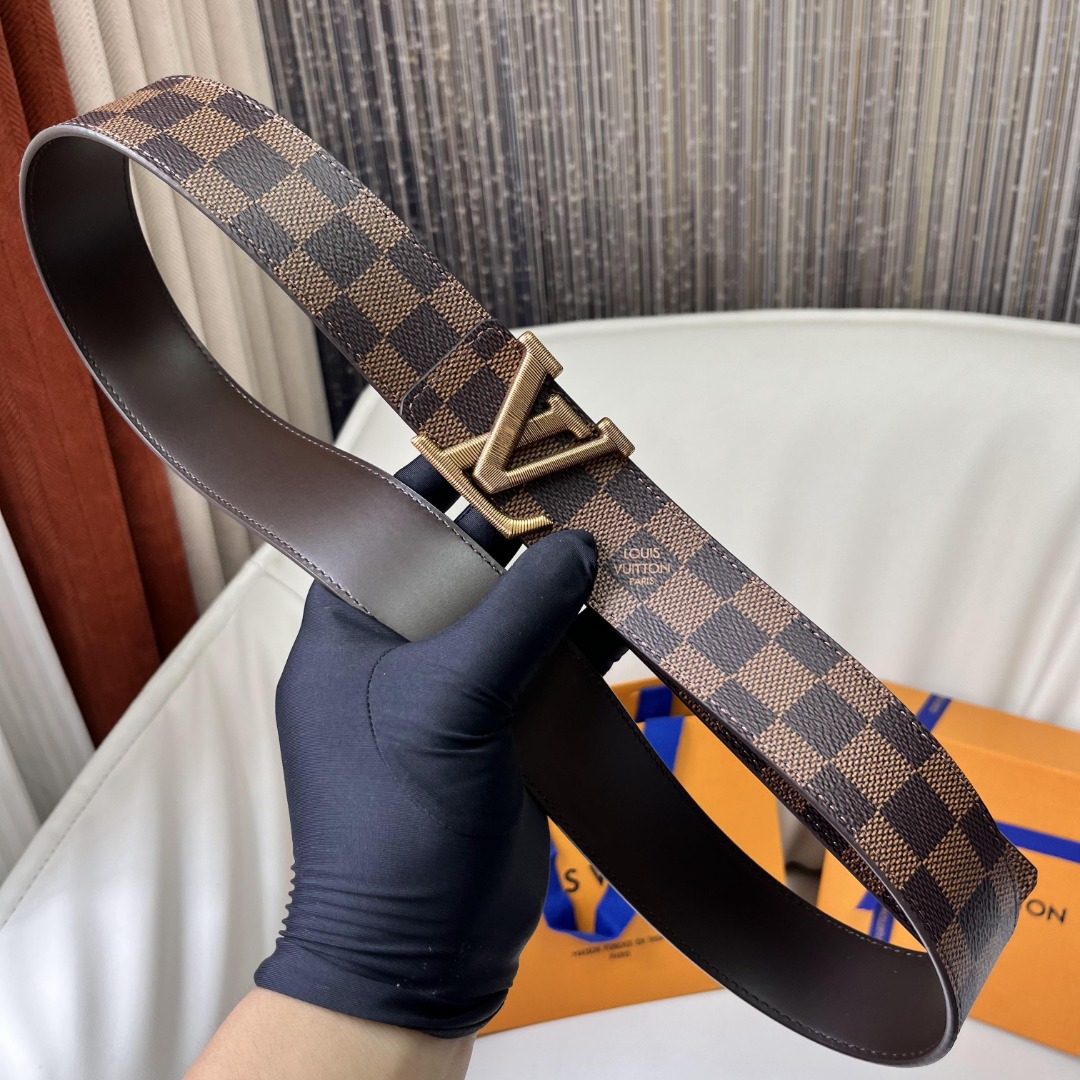 Louis Vuitton Damier Ebene Canvas Belt with LV Buckle, 4 cm Width 4 o 1icpt5jh08e0oft1urq1quj1g602e