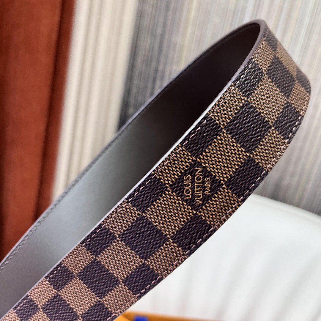 Louis Vuitton Damier Ebene Canvas Belt with LV Buckle, 4 cm Width 9 o 1icpt5jh11f4eovh139b1nt919fs2j