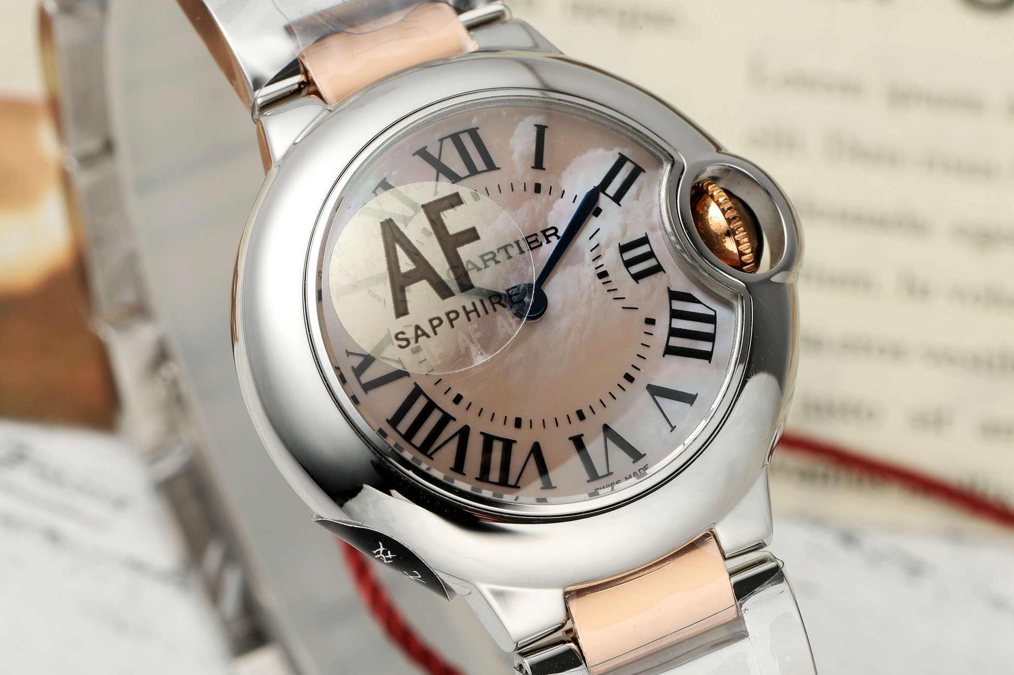 Title: AF Sculpture Swiss Watch Replacement Packaging and Label Summary: AF Sculpture offers high-quality Swiss watches with precise design, materials, and craftsmanship, including interchangeable components for authenticity. - 图片 1
