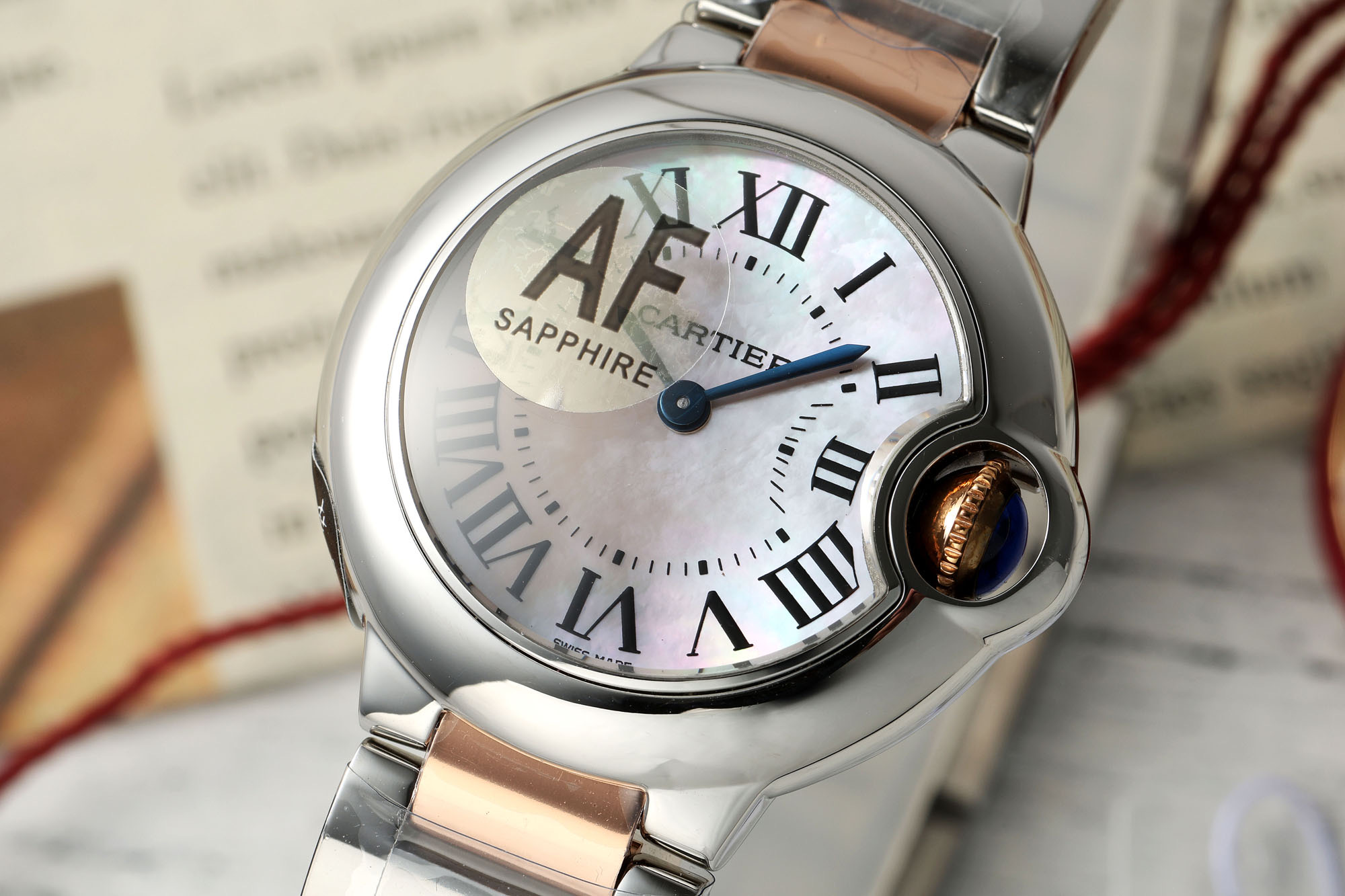 Title: AF Sculpture Swiss Watch Replacement Packaging and Label Summary: AF Sculpture offers high-quality Swiss watches with precise design, materials, and craftsmanship, including interchangeable components for authenticity. - 图片 2
