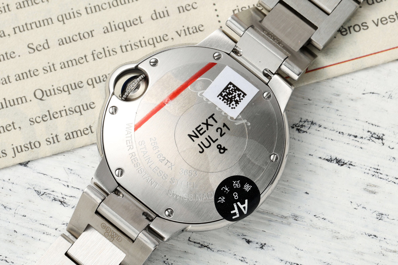 “Cartier 33mm Blue Balloon Watch: High-Quality Replacement Packaging and Features for AF Super-Priced Model” - 图片 5