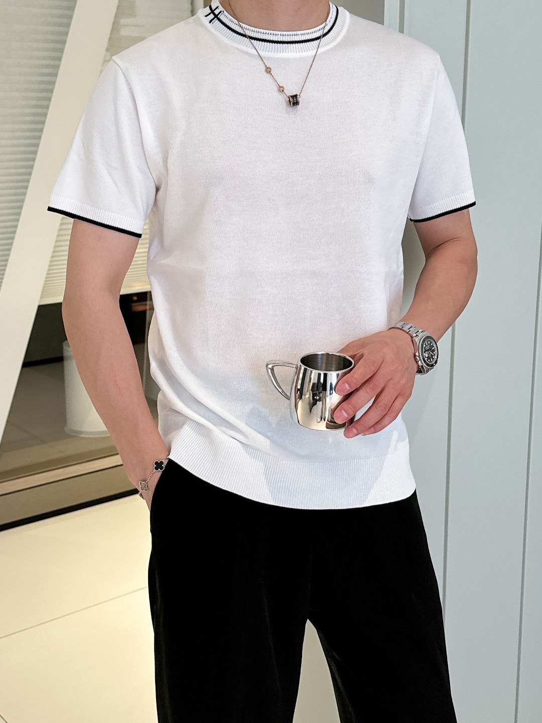 Hermes Men's Short Sleeve Top Knit Top Letter Logo - Chic and Comfortable 9 o 1i5bp7uuaudsc28sjgpqgnt7