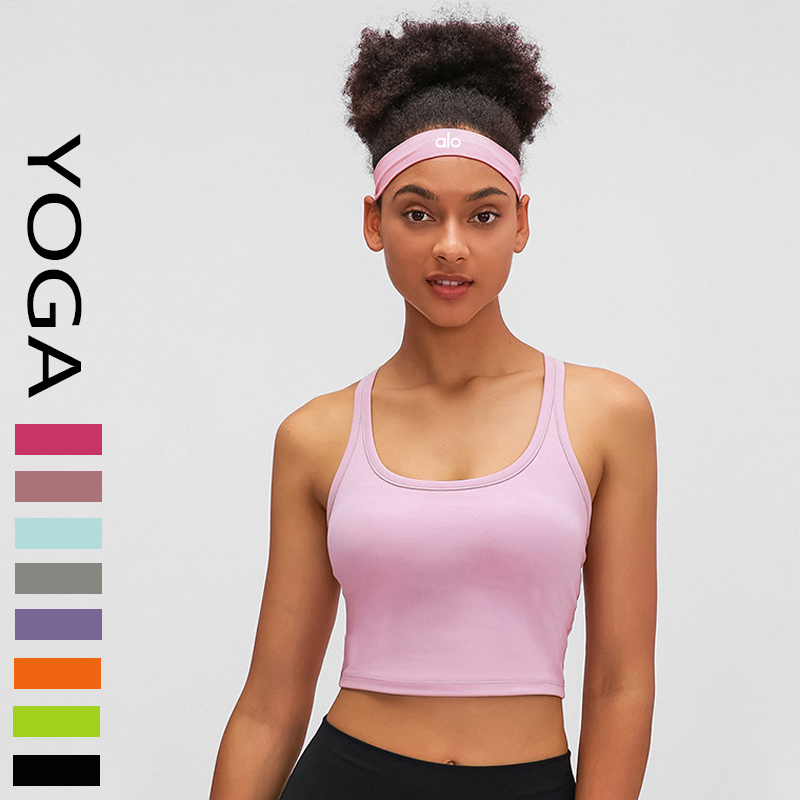Alo accessories alo yoga headband men and women outdoor running fitness sports sweat-absorbent high elastic solid color