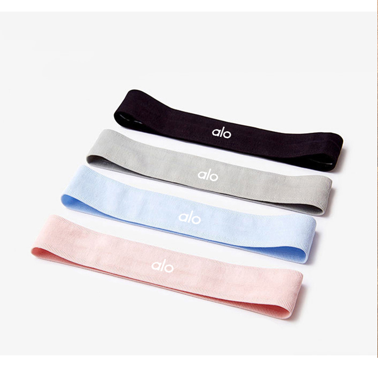 Alo accessories alo yoga headband men and women outdoor running fitness sports sweat-absorbent high elastic solid color