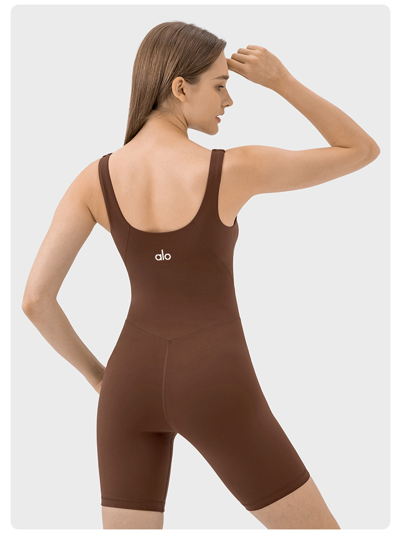 Alo set yoga brown