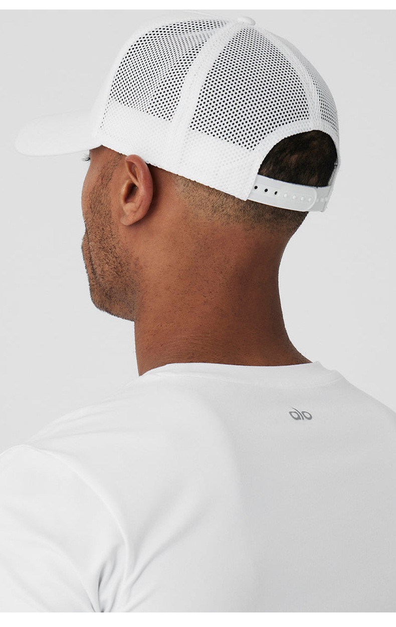 Alo accessories aloyoga baseball cap for men and women outdoor sun protection peaked cap Korean style casual versatile trendy mesh sports