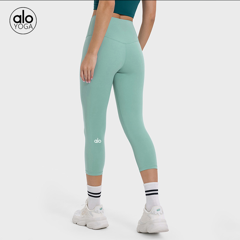 Alo capri yoga blue green pink teal