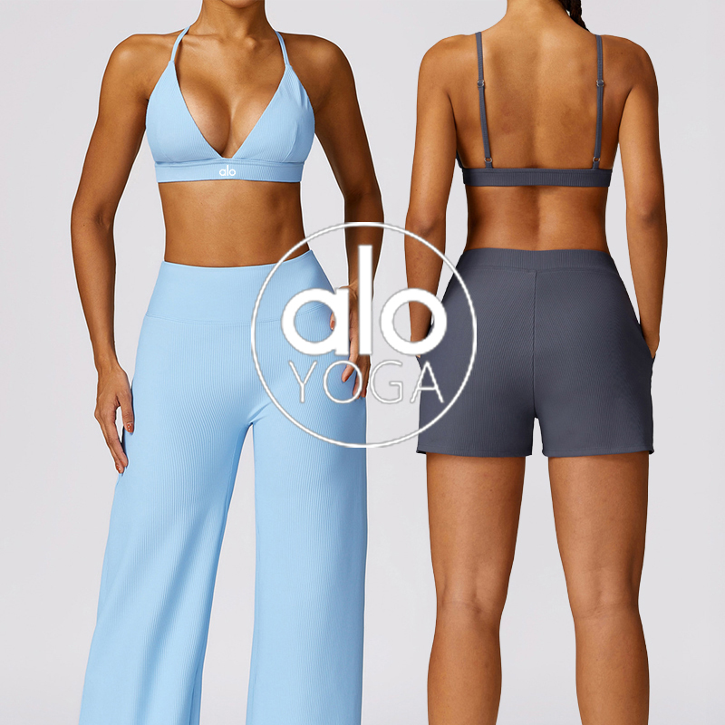 Alo sports bra studio dark gray yoga