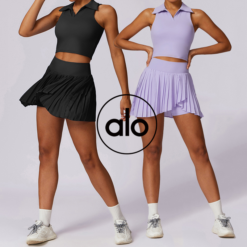Alo skirt training black and lavender yoga