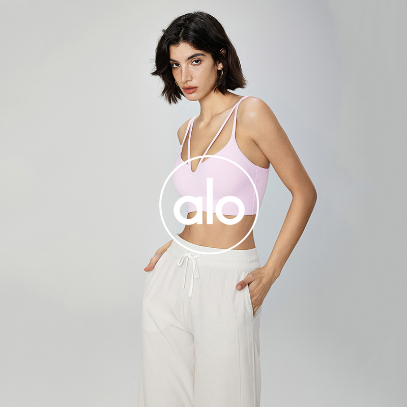 Alo sports bra yoga blue