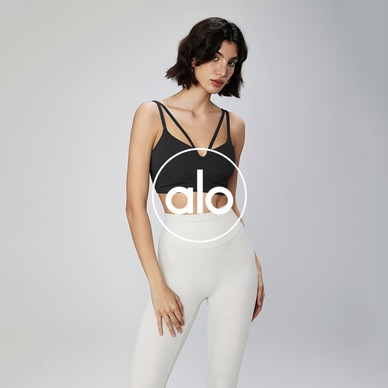 Alo sports bra yoga blue
