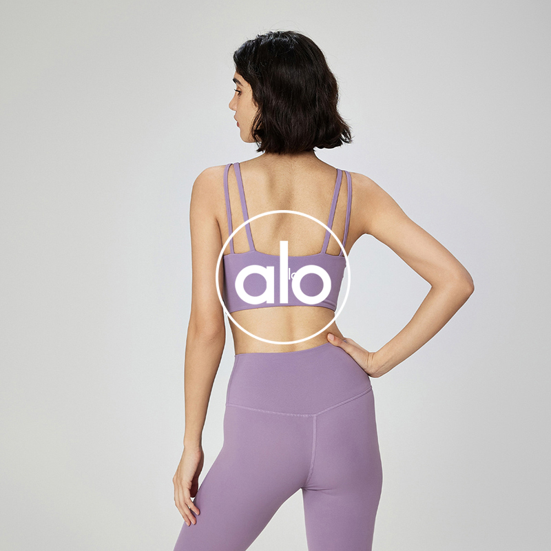 Alo sports bra yoga blue