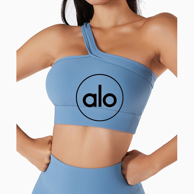 Alo sports bra training navy yoga