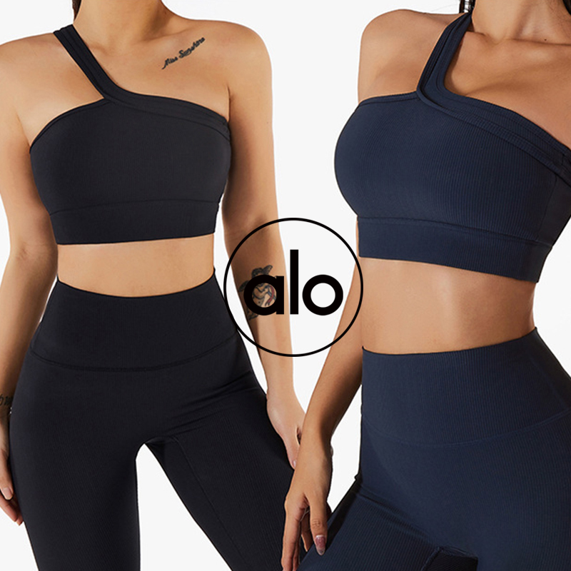 Alo sports bra training navy yoga