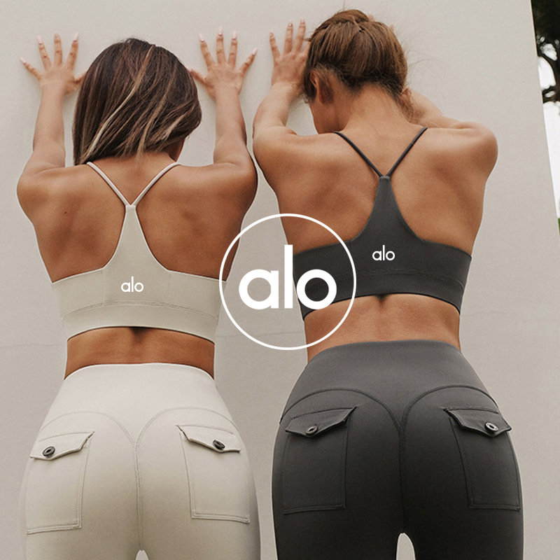Alo sports bra yoga white