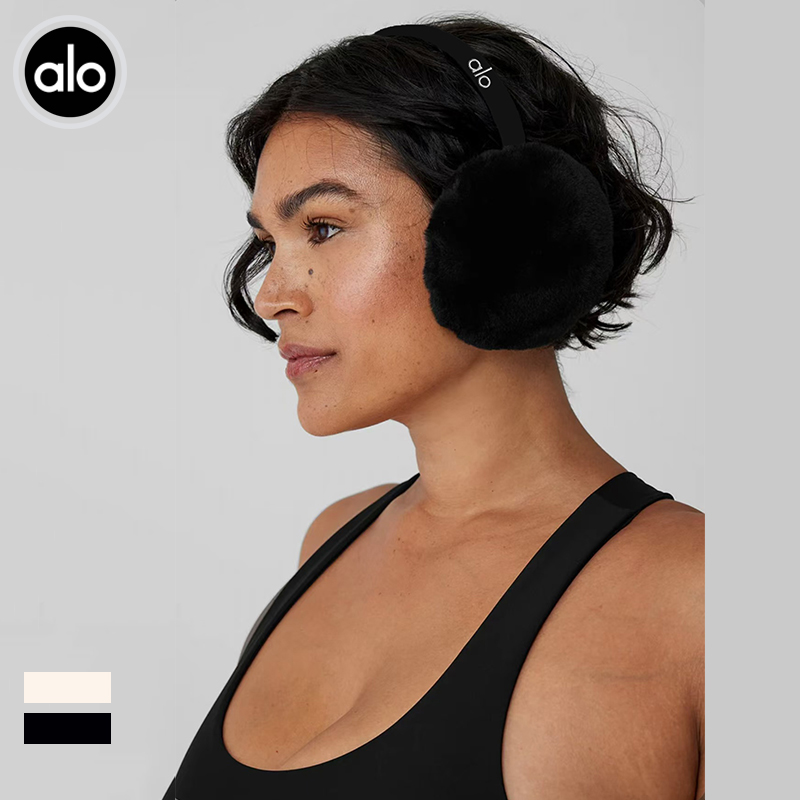 Alo accessories aloyoga winter plush ear-mounted plus velvet anti-cold and warm earmuffs anti-freeze ear warmers